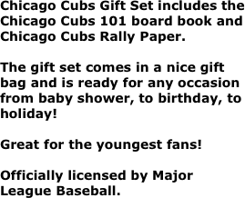 Chicago Cubs Gift Set includes