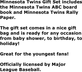 Minnesota Twins Gift Set includes