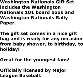 Washington Nationals Gift Set includes