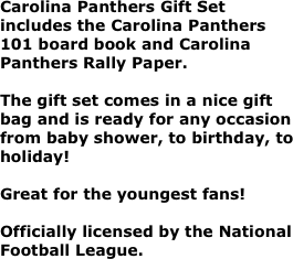 Carolina Panthers Gift Set includes