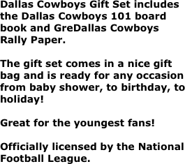 Dallas Cowboys Gift Set includes