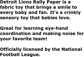 Detroit Lions Rally Paper is